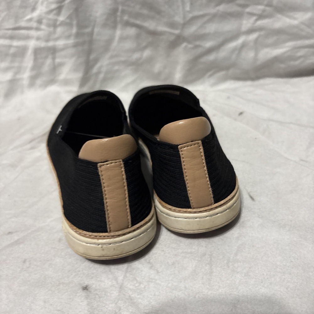 UGG Solid Black Fabric W/ Leather Trim Slip On Casual Shoes US Size 7.5 Women - Picture 3 of 10